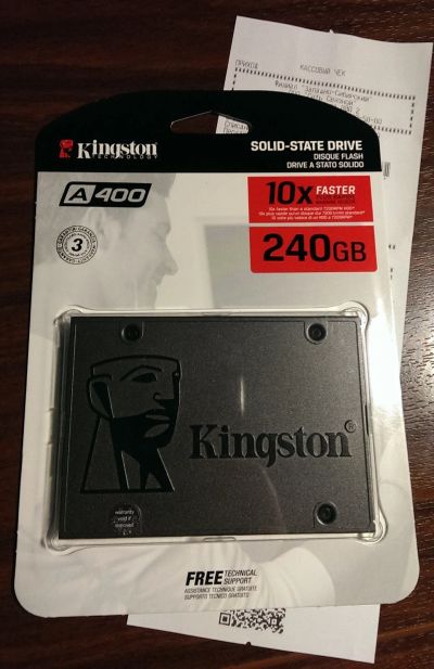 Лот: 16068057. Фото: 1. SSD Kingston A400 240GB 2.5... SSD-накопители