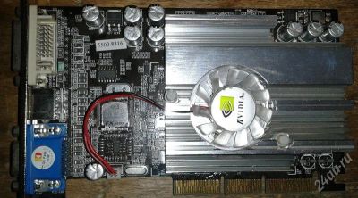 Лот: 1297100. Фото: 1. FX5500 128mb 128bit 8x неисправно. Видеокарты