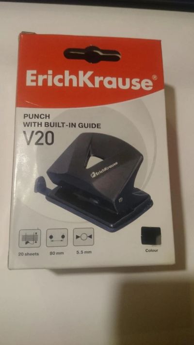 Лот: 10583855. Фото: 1. Дырокол ErichKrause V20 новый. Степлеры, дыроколы