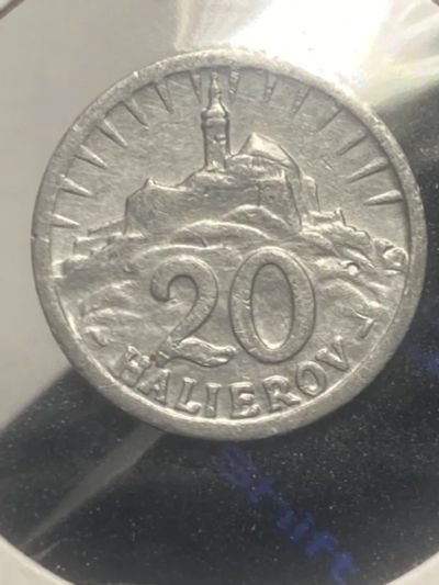 Лот: 19829748. Фото: 1. Словакия 20 геллеров, 1942 Алюминий. Европа