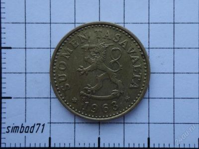 Лот: 1406452. Фото: 1. 10 пенни Финляндия 1963г. Европа