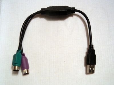 Лот: 10931926. Фото: 1. USB 2 PS/2 переходник. Шлейфы, кабели, переходники