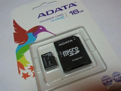 Лот: 1198755. Фото: 1. MicroSD/ SDHC 16 GB Карта памяти... Карты памяти
