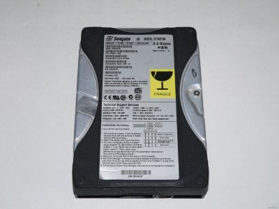 Лот: 18089215. Фото: 1. IDE 4.3Gb Seagate ST34313A Ретро. Жёсткие диски