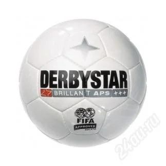 Лот: 1754098. Фото: 1. Мяч футбол DERBYSTAR Brilliant... Мячи, ракетки, шайбы, клюшки