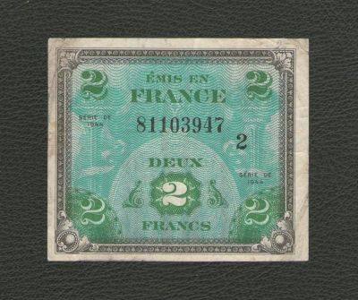 Лот: 16082554. Фото: 1. 2 франка 1944 года. Франция (оккупация... Европа