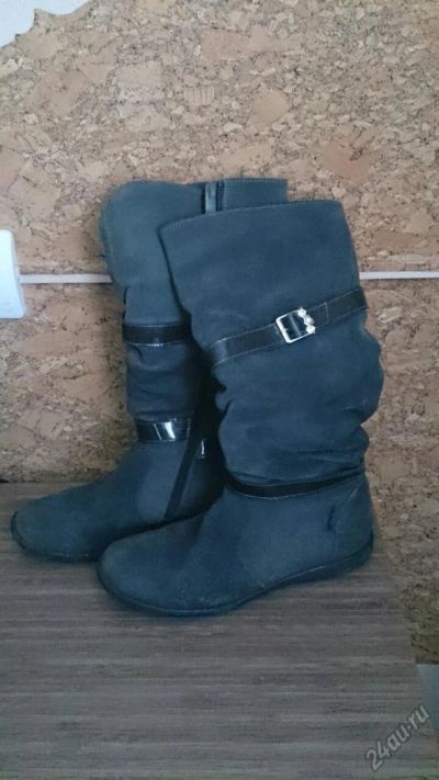 Лот: 5764662. Фото: 1. Сапоги из натуральной замши Kapika... Сапоги