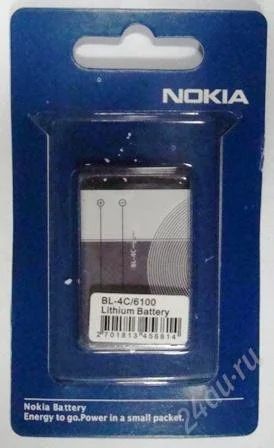 Лот: 1706353. Фото: 1. Аккумулятор Nokia BL-4C 6300... Аккумуляторы