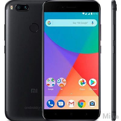 Лот: 10938123. Фото: 1. Xiaomi Mi A1 черный, 5,5" 1920... Смартфоны