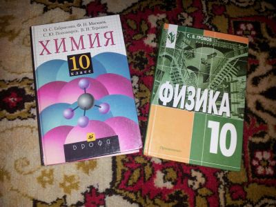 Лот: 4800479. Фото: 1. Учебники "Химия,Физика 10 класс... Для школы