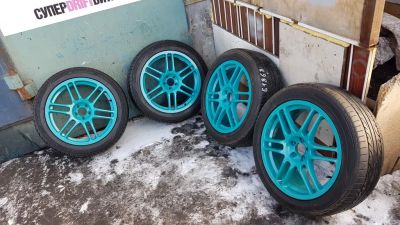 Лот: 11571994. Фото: 1. Японские диски r18 7.5j 5x100... Диски