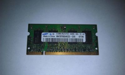 Лот: 5105877. Фото: 1. SO DIMM DDR2 PC-5300 512Mb. Оперативная память