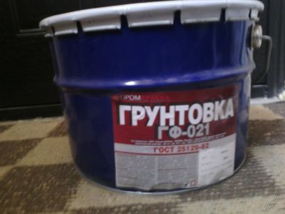 Лот: 5869085. Фото: 1. Грунт ГФ-021 10 кг серый. Краски, лаки, растворитель