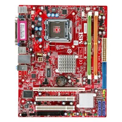 Лот: 12006445. Фото: 1. Материнская плата MSI G31M3 V2... Материнские платы
