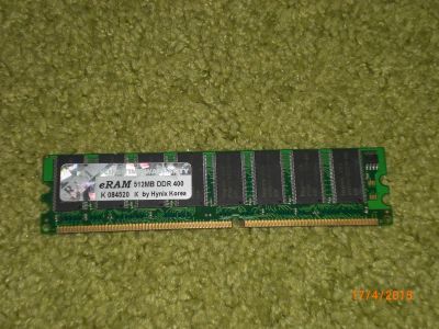 Лот: 5487880. Фото: 1. Hynix DDR 400 MHz. 512MB. Оперативная память