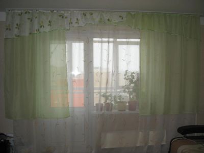 Лот: 5200416. Фото: 1. Комплект штор "Диана" (зеленый... Шторы, тюль