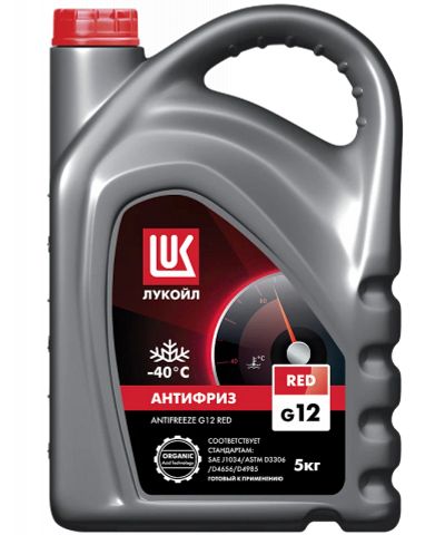 Лот: 12901270. Фото: 1. Антифриз красный ЛУКОЙЛ G12 Red... Масла, жидкости