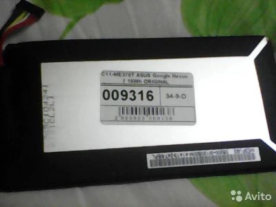 Лот: 8654351. Фото: 1. Батарея для Google Nexus c11-me370t. Запчасти для планшетов