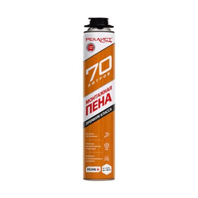Лот: 24415231. Фото: 1. Пена монтажная Realist, PRO Orange... Клеи, герметики, пена монтажная, клейкие ленты