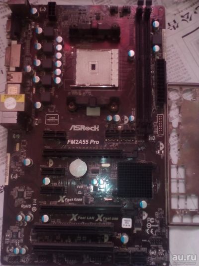 Лот: 9584635. Фото: 1. Материнская плата ASRock FM2A55pro... Материнские платы