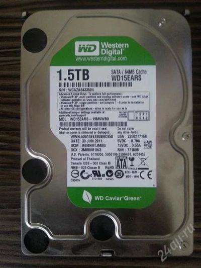 Лот: 2468200. Фото: 1. Жесткий Диск HDD Western Digital... Жёсткие диски (HDD)