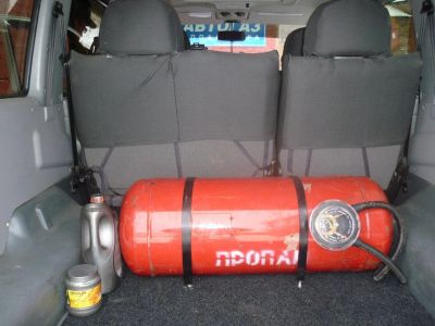 Лот: 4453685. Фото: 1. Газовый балон, почти новый. Другое (авто, мото, водный транспорт)