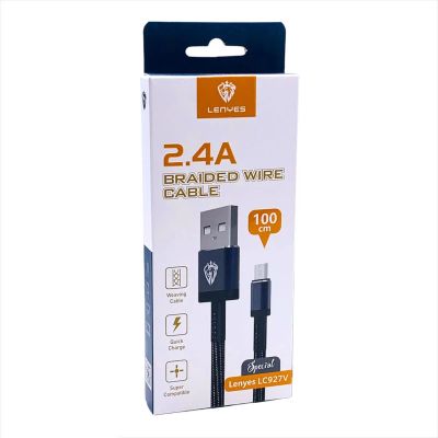 Лот: 22147739. Фото: 1. КАБЕЛЬ LENYES microUSB LC927V... Дата-кабели, переходники