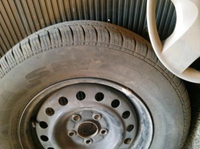 Лот: 3975370. Фото: 1. Колеса летние Nexen R15 +диски... Шины