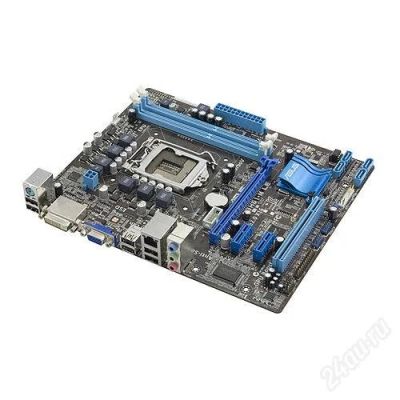 Лот: 2576348. Фото: 1. Материнская плата ASUS P8H61-M... Материнские платы