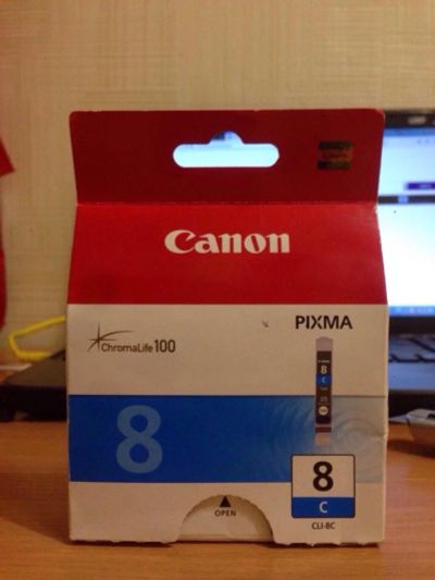 Лот: 12882022. Фото: 1. Картридж Canon CLI-8C. Картриджи, расходные материалы