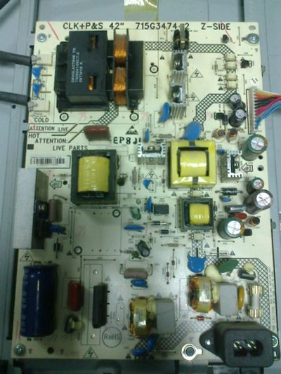Лот: 9304431. Фото: 1. Блок питания 715G3474-2 Lcd Philips... Печатные платы