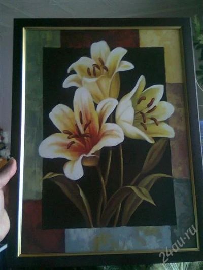 Лот: 2491369. Фото: 1. Картина.41 см на 31 см. Произведения