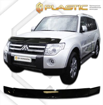 Лот: 13007650. Фото: 1. Дефлектор капота Mitsubishi Pajero... Детали тюнинга