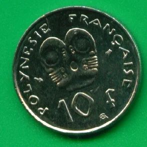 Лот: 8862977. Фото: 1. Французская Полинезия 10 франков... Австралия и Океания