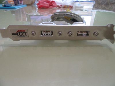 Лот: 9529526. Фото: 1. Планка с двумя USB 2.0 портами... Корпуса, блоки питания