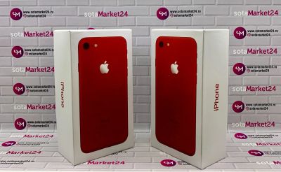 Лот: 17231464. Фото: 1. Apple iPhone 7 128Gb Red. Стекло... Смартфоны