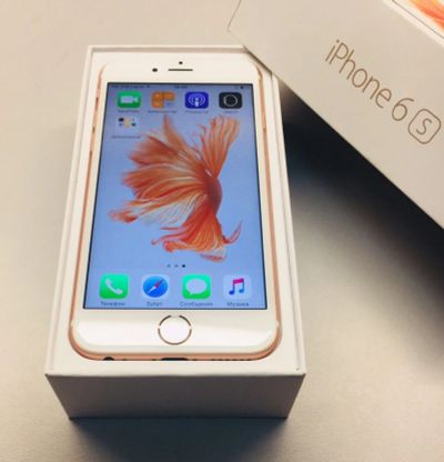 Лот: 12391851. Фото: 1. iPhone 6S Rose Gold 64GB. Смартфоны