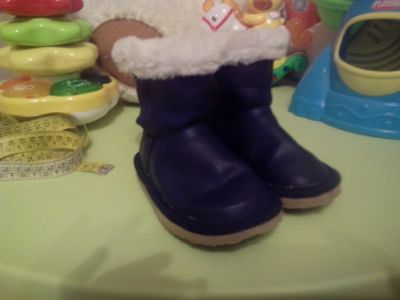 Лот: 6785528. Фото: 1. Угги синие 14см стелька. Валенки, угги, унты