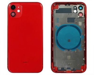 Лот: 20883713. Фото: 1. Корпус iPhone 11 красный 1кл. Корпуса, клавиатуры, кнопки