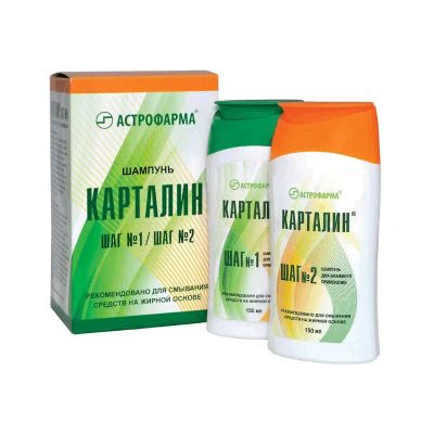 Лот: 23967963. Фото: 1. Карталин шампунь Шаг 1 + Шаг 2... Лекарства