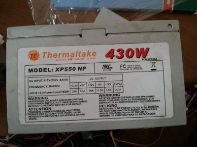 Лот: 3633741. Фото: 1. Блок питания (БП) Thermaltake... Корпуса, блоки питания