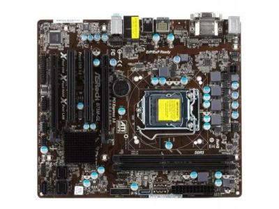 Лот: 5667386. Фото: 1. Мат.плата S1155 B75 ASRock B75M-GL... Материнские платы