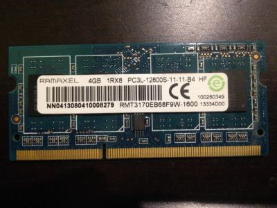 Лот: 6319231. Фото: 1. Ramaxel 4Gb DDR3-1600 PC3L-12800S-11-11-B4... Оперативная память