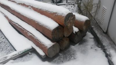 Лот: 8376909. Фото: 1. Бревно, столб 4 м. Диаметр 35-40... Древесина, пиломатериал