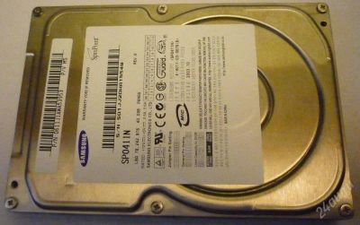 Лот: 1614099. Фото: 1. HDD SAMSUNG (SP0411N) 40GB 7200... Жёсткие диски (HDD)