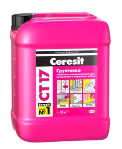 Лот: 14827633. Фото: 1. Грунтовка Ceresit CT 17 глубокого... Краски, лаки, растворитель