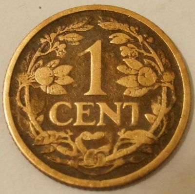 Лот: 7946423. Фото: 1. 1 цент 1916 Нидерланды. Европа