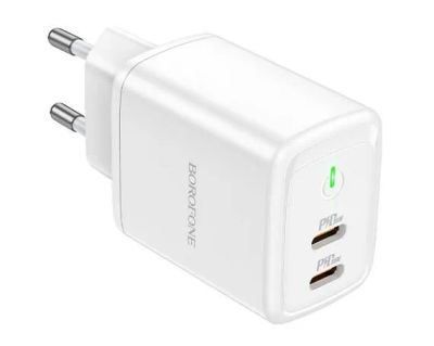 Лот: 20884724. Фото: 1. СЗУ-2USB-C Borofone BN9, 35W... Зарядные устройства, блоки питания, адаптеры сетевые для смартфонов