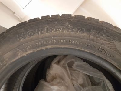 Лот: 24386670. Фото: 1. Шины 4 шт. Nokian Nordman 7 185... Шины
