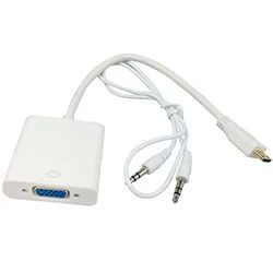 Лот: 9009092. Фото: 1. Переходник мини-HDMI - VGA. Шнуры, кабели, разъёмы